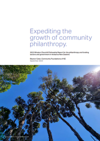 Expediting philanthropy report cover final
