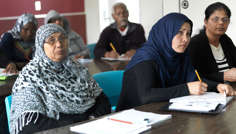Image showing people of different ages in a learning facility